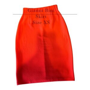 Gianni Bini - Pencil Skirt - Bright Coral - Size XS